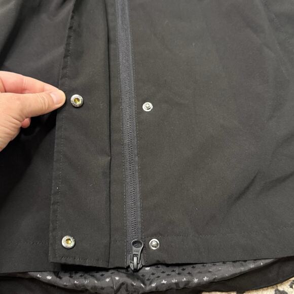 Canadiana Black Rain Jacket Weather Gear Light Wind RCGS X Womens Size XS - Picture 6 of 16